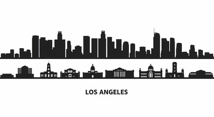 Obraz premium new york city skyline silhouette