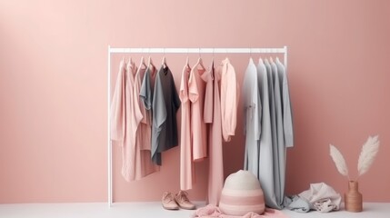 Soft pastel minimalist product display