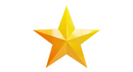 Isolated Golden Star