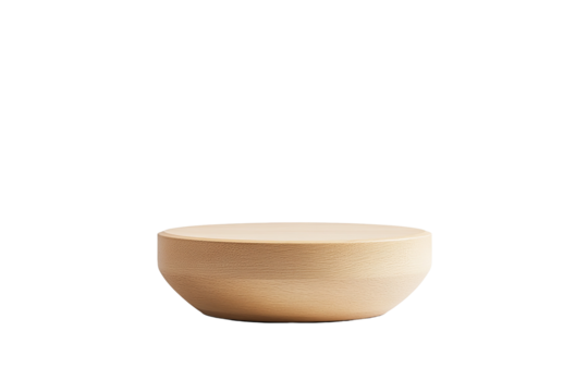 Wooden bowl on a stark transparent background. Simple, yet elegant. Perfect for showcasing food, fruits, or anything you desire