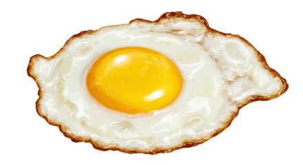 Isolated Fried Egg
