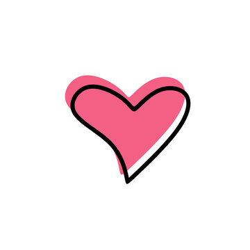 Love icon, herat icon, vector symbol icon of love
