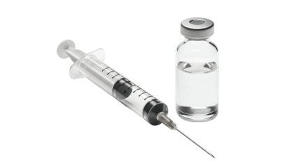 Isolated Syringe and Vial