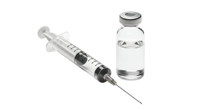 Isolated Syringe and Vial