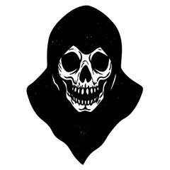 halloween skull vector illustration