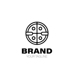 Pizza Logo. Pizza Logo Design. Pizza Logo Brand. Pizza Logo Vector Design Isolated on White Background