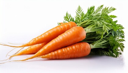 carrots on a white background