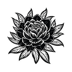 black and white lotus