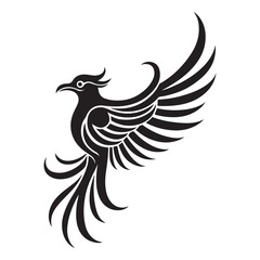 Obraz premium Bird silhouette illustration design