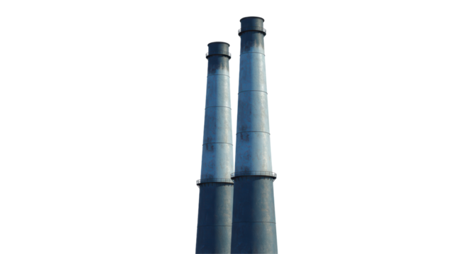 Isolated Industrial Chimneys