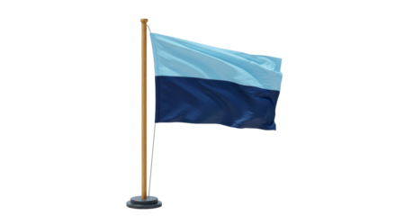 Isolated Blue Flag