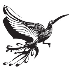 Bird silhouette illustration design