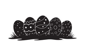 easter egg with bunny and rabbit in colorful spring holiday decoration vector illustrations