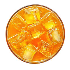 Close up of orange slice with splashing water. Liquid splashing midair PNG