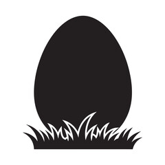 easter egg with bunny and rabbit in colorful spring holiday decoration vector illustrations