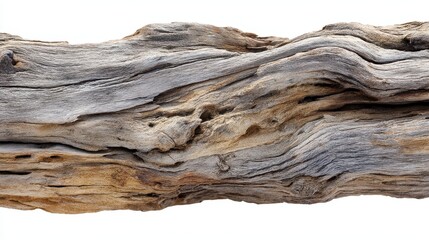 Detailed view of an aged wooden log with rich textures and tones.