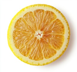 Freshly Sliced Citrus Fruit Revealing Juicy Interior and Texture