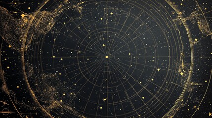 Star chart depicting celestial navigation.