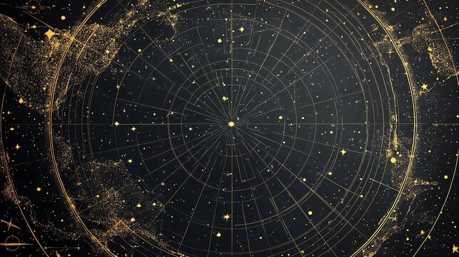 Star chart depicting celestial navigation.