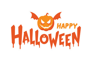 Happy Halloween Typography Vector Design