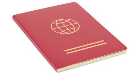 Isolated Red Passport