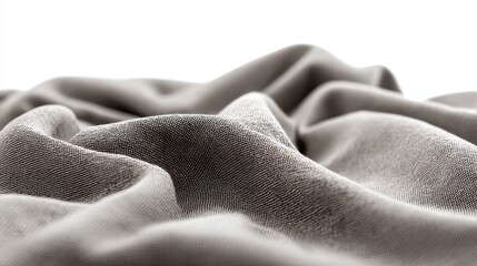 Soft, textured fabric draped elegantly, showcasing its subtle beauty.