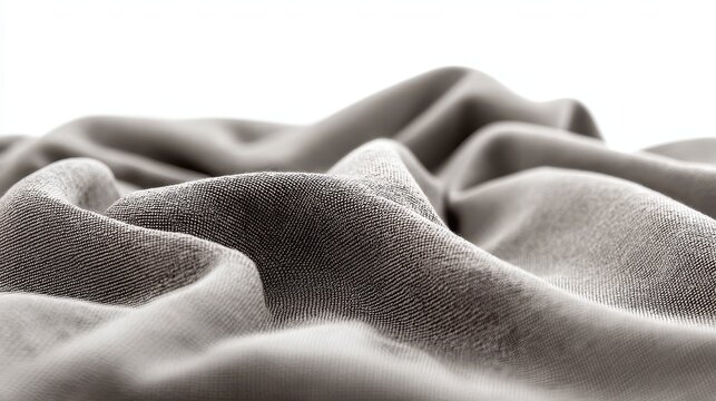 Soft, textured fabric draped elegantly, showcasing its subtle beauty.