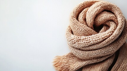 Soft, warm, knitted scarf