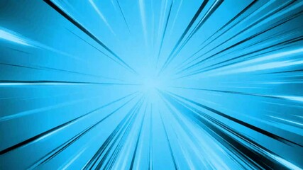 Blue sun rays rotating. Pop art and comic style background animated. Seamless looping abstract motion background - Powered by Adobe