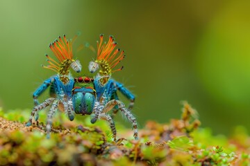 Rainbow Spider Macro Jungle.