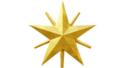 Isolated Golden Star