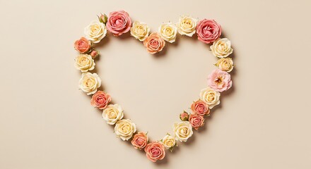 Obraz premium Floral Heart's Whisper AI Generated