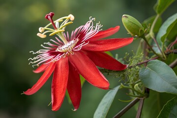 red passion flower