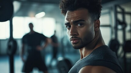 Fitness trainer coaching gym members. Featuring workout sessions and fitness coaching