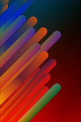 Diagonal multi-colored stripes are painted on a colored background, creating a colorful background texture.