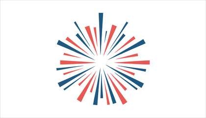 Colorful fireworks burst with vibrant red, blue, and yellow streams