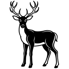 deer silhouette vector
