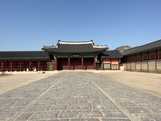 Naklejka premium Gyeongbokgung Palace in Seoul, South Korea