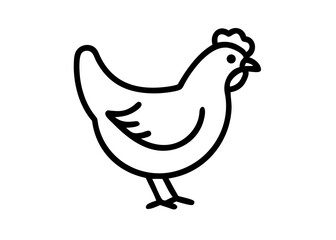 Fototapeta premium chicken. bird animal icon.
