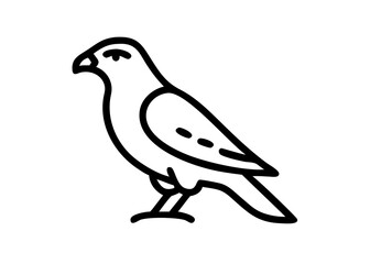 Fototapeta premium falcon. bird animal icon.