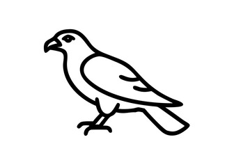 Fototapeta premium hawk. bird animal icon.