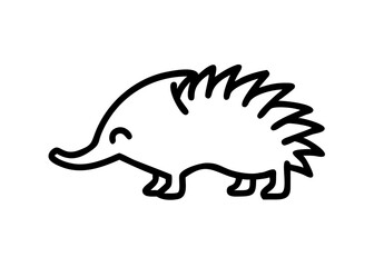 Fototapeta premium echidna. animal icon.