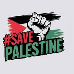  save Palestine vector design illustration.