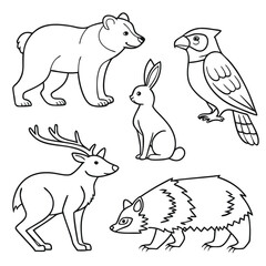 set of polar bears