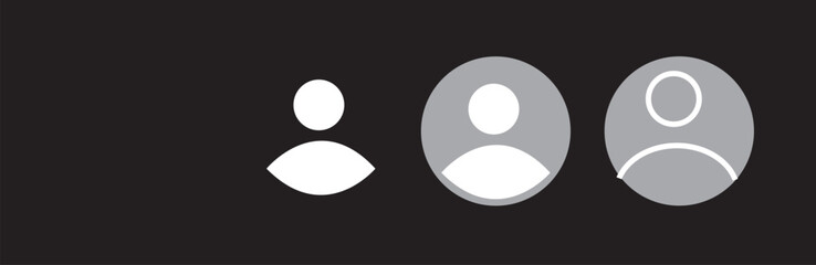 Profil. or user black. icon set © MDParveg