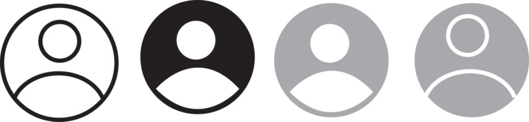 Profil. or user black. icon set © MDParveg
