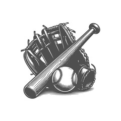 baseball bat and ball