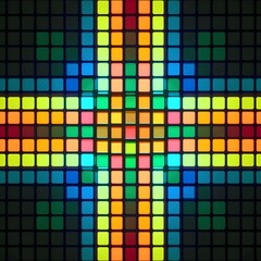 Abstract fractal background with a beautiful flower. Fractal art background for creative design. Creative illustration for design