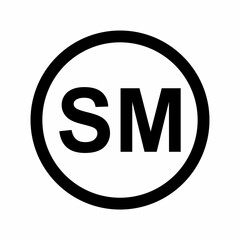 Service trademark logo icon. Design image