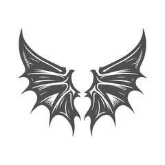 Bat wings illustration 
